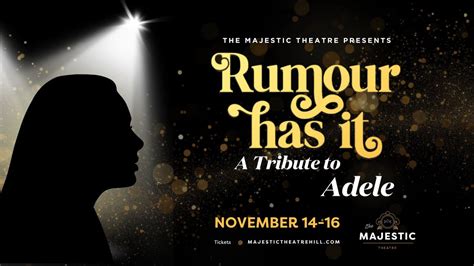 Rumour Has It: A Tribute To Adele, 390 Duckworth Street, St. John's ...