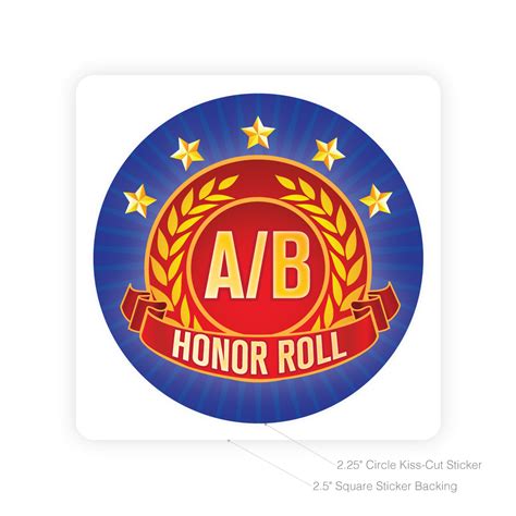 Round Sticker | A/B Honor Roll