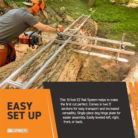 Granberg Chainsaw Mill Guide 10 Ft - EZ Rail System India | Ubuy