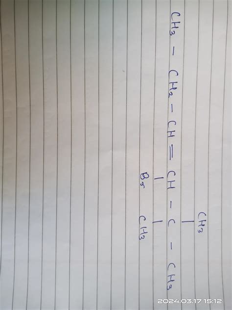 IUPAC name for compound given in image - Brainly.in