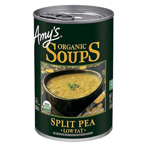 Amy's Soup, Vegan Split Pea Soup, Gluten Free, Made With Organic ...