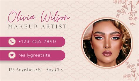 Makeup Artist Business Cards 的图像结果