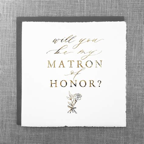 greeting card – will you be my matron of honor (us) – courtney rose design