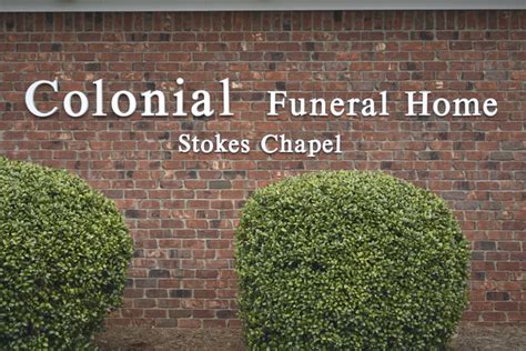 COLONIAL FUNERAL HOME STOKES CHAPEL, 1020 Hope Beasley Rd, Sandy Ridge ...