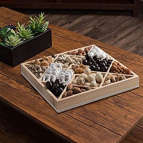 Trays: Browse Wooden Tray -Sectioned Serving Tray with Six Unique ...