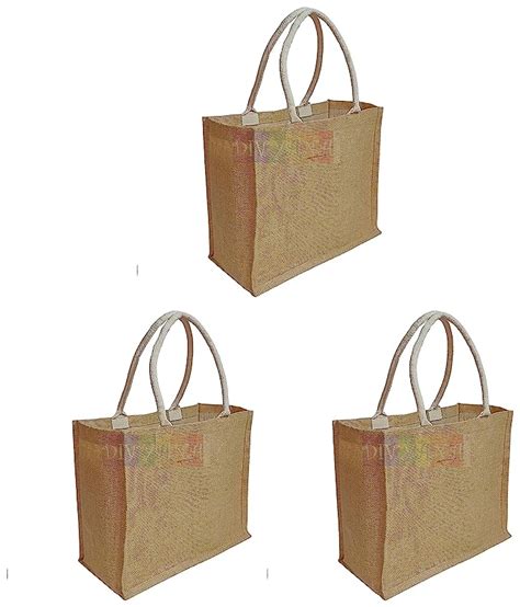 DIVYANA Multipurpose Jute Bags for Grocery, Shopping, Gifts, Carrying ...
