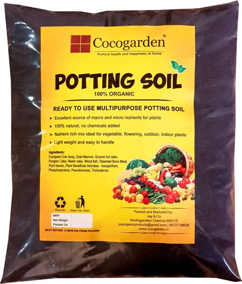 Ugaoo Pot-O-Mix Potting Soil with Fertilizer for Home Garden Plants - 5 ...