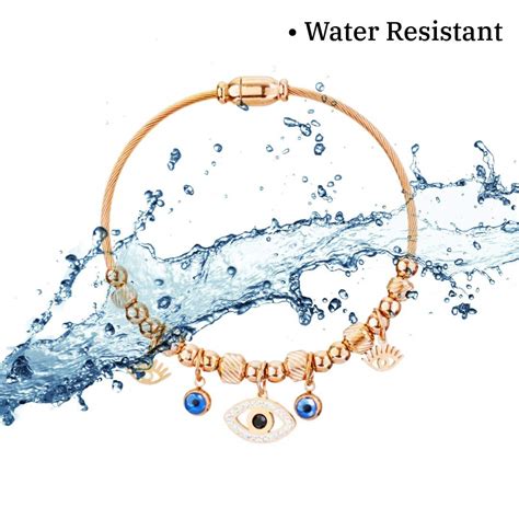 Rose Gold Evil Eye Bracelet | Rose Gold Jewellery – Jewellery Hat