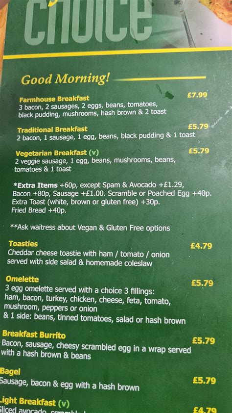 Menu at Fresh Choice Catering cafe, Wigan, 1 Wilcock St