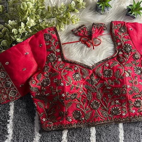 Red Blouse Designs for Saree & Lehenga: Silk, Velvet, Cotton