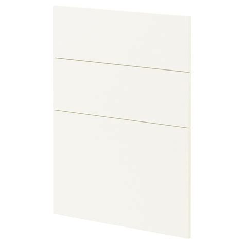 METOD 3 fronts for dishwasher, Vallstena white, 60 cm (24") - IKEA
