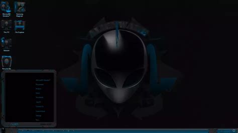 Theme Alienware, blue version for Windows 10 download on VSThemes.org