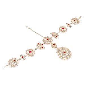 Buy Meira Jewellery Brass Ethnic Shishful Rajputi Mathapatti studded ...