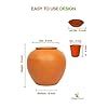 Village Decor Handmade earthen Natural Clay Drinking Water Pot (Pot ...