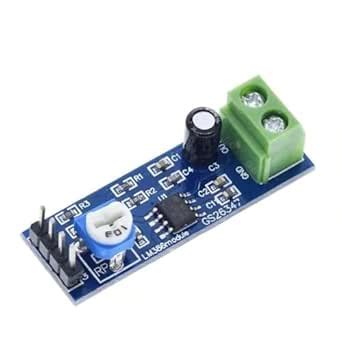 ROBODUINO LM386 Audio Amplifier Module, Blue PCB with Green Terminal ...