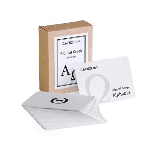 Buy CARDDIA | Biblical Greek Alphabet Educational Flashcards | Includes ...