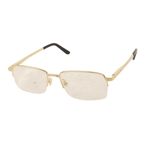 Men's CT0168O-001 Rectangular Eyeglasses // Gold - Cartier Optical ...