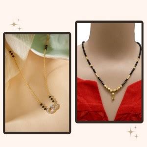 Peprika American Diamond Mangalsutra Combo Brass Tanmaniya Price in ...