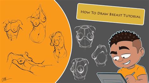 How To Draw Breast Tutorial | Using Simple Shapes - YouTube