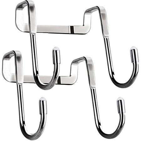 Over The Door Hooks, 2 Pack Shower Hooks Towel Hanger for Glass Door ...