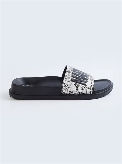 Buy Men Marvel Applique Sliders Online at just Rs. 499.0 ...