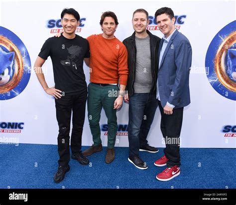 25 January 2020 - Hollywood, California - (L-R) SEGA CEO Haruki Satomi, actor James Marsden ...