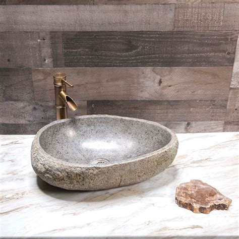 River Stone Vessel Sink - Etsy