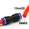 Pneumatic Straight Union 12mm x 12mm Push to Quick Connect Fittings ...