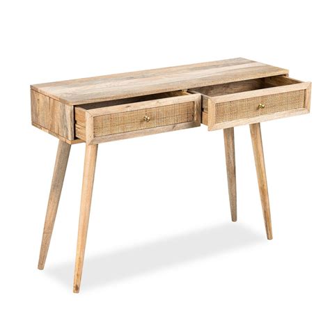 Rattan Console Table : Buy Cotswold 2 Drawer Cane Console Table for ...
