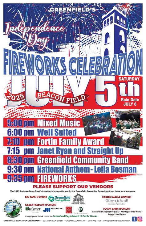 Greenfield Fireworks Celebration - Visit Greenfield, MA