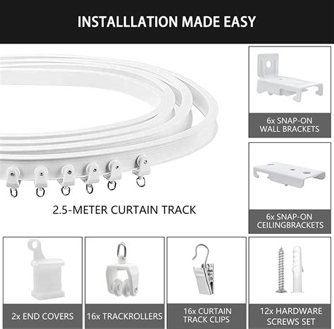 KOLAKO Ceiling Curtain Track, Flexible Bendable Ceiling India | Ubuy