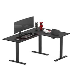 FLEXISPOT 63 inch L-Shaped Standing Desk, Electric Height Adjustable ...