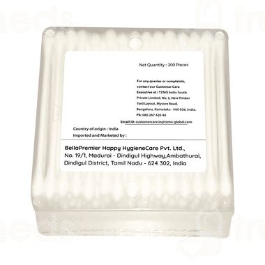 Bella Cotton Paper Stick Buds 200 - Uses, Side Effects, Dosage, Price ...
