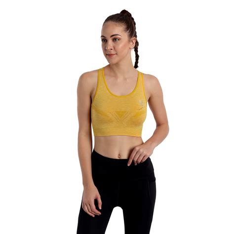 Heka Seamless Mélange Racerback Sports Bra - Sunset Orange – Heka Fashion