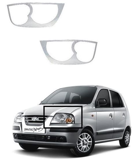 Alpine Premium Quality Head Light Lamp Cover (Chrome) Santro Xing for ...
