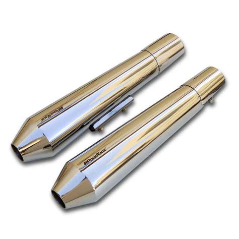 Shop Online Powerage Slip-Ons Exhaust for RE 650 Twins Polish Short ...