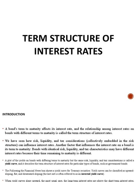 Term Structure of Interest Rate Explained 的图像结果