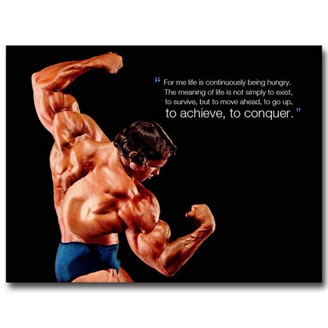 CONQUER ARNOLD SCHWARZENEGGER Bodybuilding Wall Sticker 