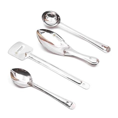 Coconut Stainless Steel Rice Ladle, Traditional Khurpa, Basting Ladle ...