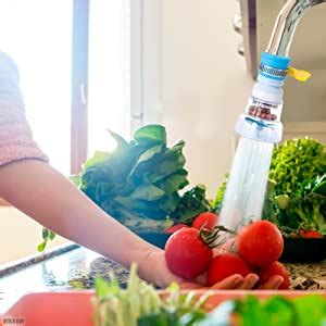 DOZERA Kitchen Tap Extension Flexible Anti Splash 360 Degree Rotating ...