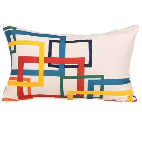 Buy Sivya by Home Printed Multicolor Square Color Block Cushion Cover ...