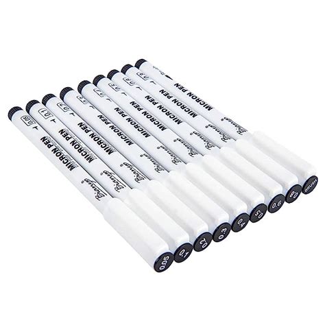 Chrome 8200 Archival Ink Micron Pens, Art Waterproof Black Pen Set for ...