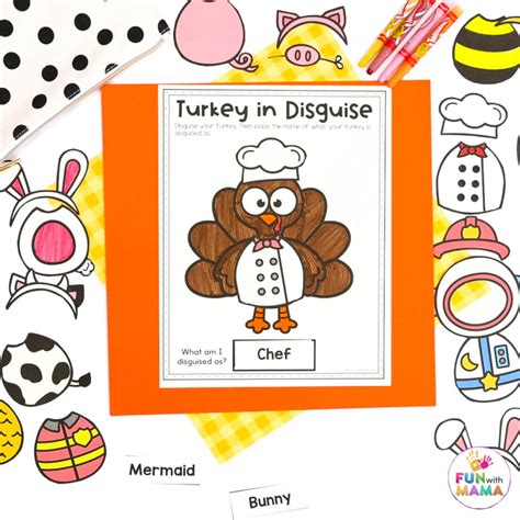 Turkey Disguise Template Printable | Fanny Printable