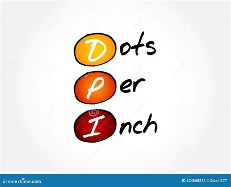 DPI - Dots Per Inch Acronym, Technology Concept Background Stock Illustration - Illustration of ...