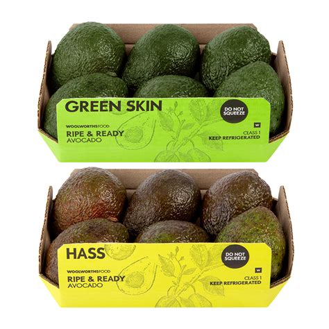 Ripe & Ready Hass/Green Skin Avocados 6 pk | Woolworths.co.za