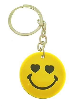 SKN Jewellery Stylish Emoji Emoticon Smiley Silicon Keychain Keyring ...