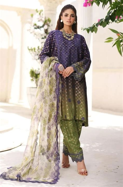 Hazzel Queens Court Vol 10 Pakistani Suits With Chiffon Dupatta
