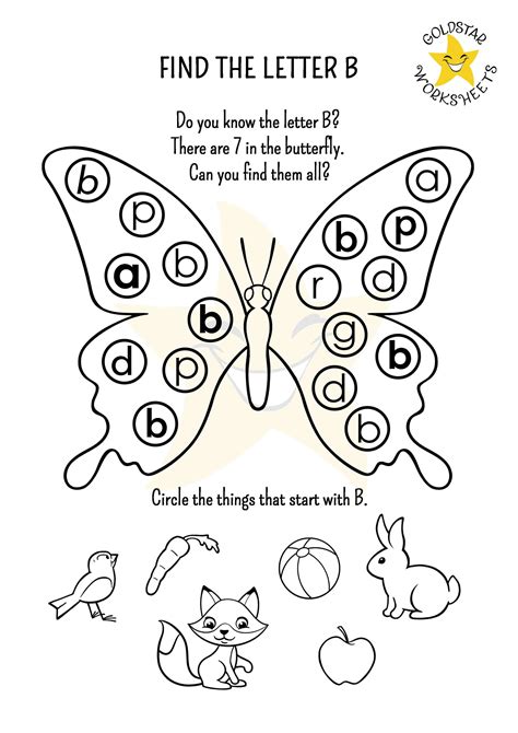 Letter B Worksheets Preschool