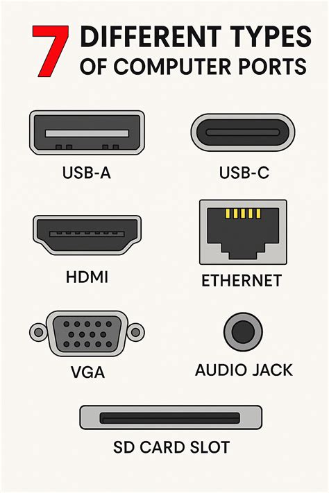 Types of Computer Ports 的图像结果