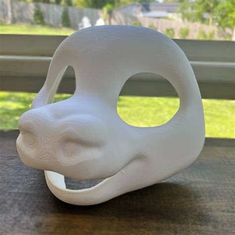 Toony Cow Fursuit Head Base 3D Printed Fursuit Mask, Furry Animal Toony ...